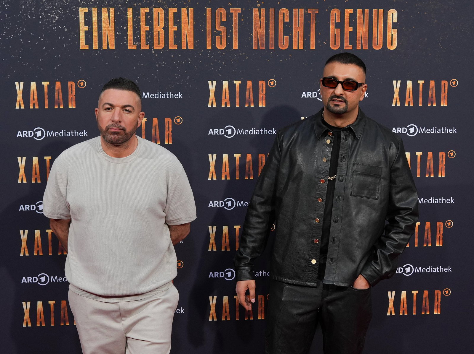 Auch die Rapper Samy (l) und SSIO kamen zur Preview.