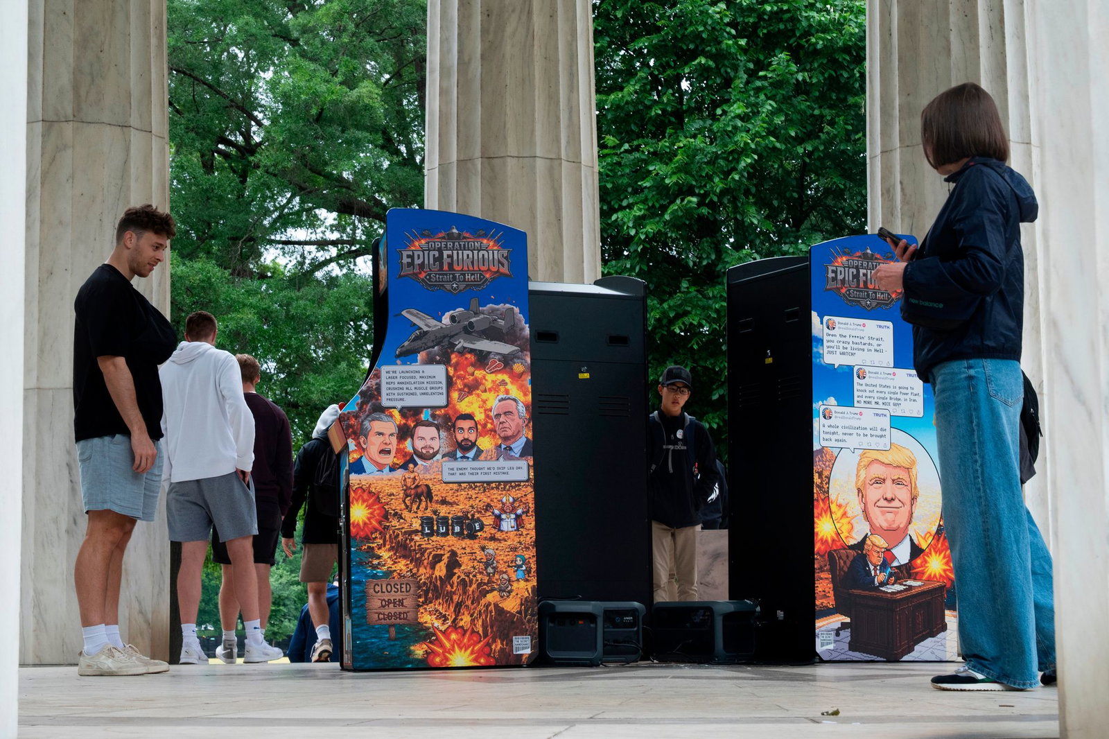 Unbekannte haben ein neues Videospiel zu Ehren Trumps entwickelt. 