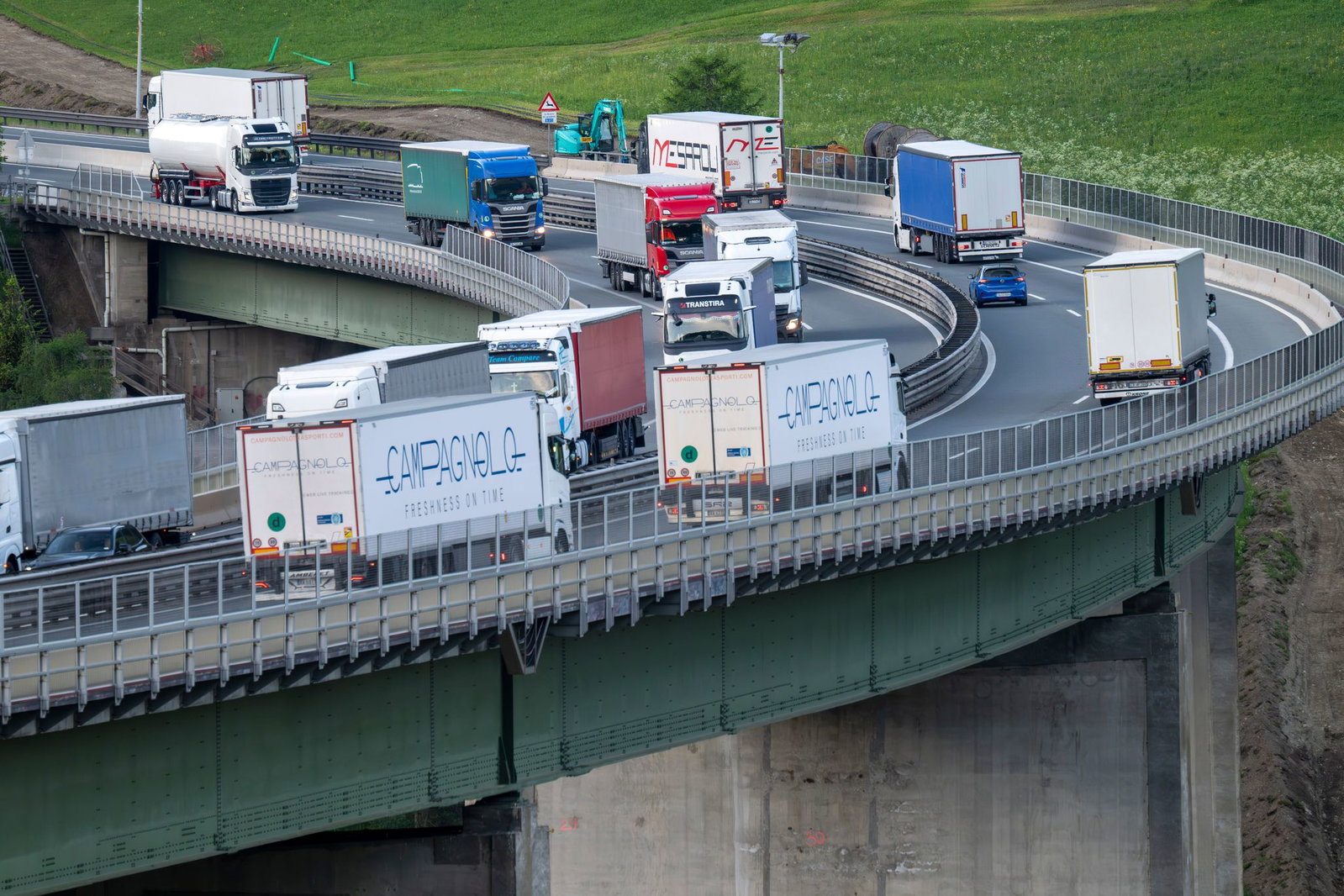 Wegen einer Demonstration wird die Brennerautobahn gesperrt.