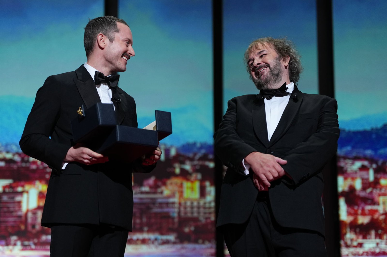 Elijah Wood hielt die Laudatio auf Peter Jackson.
