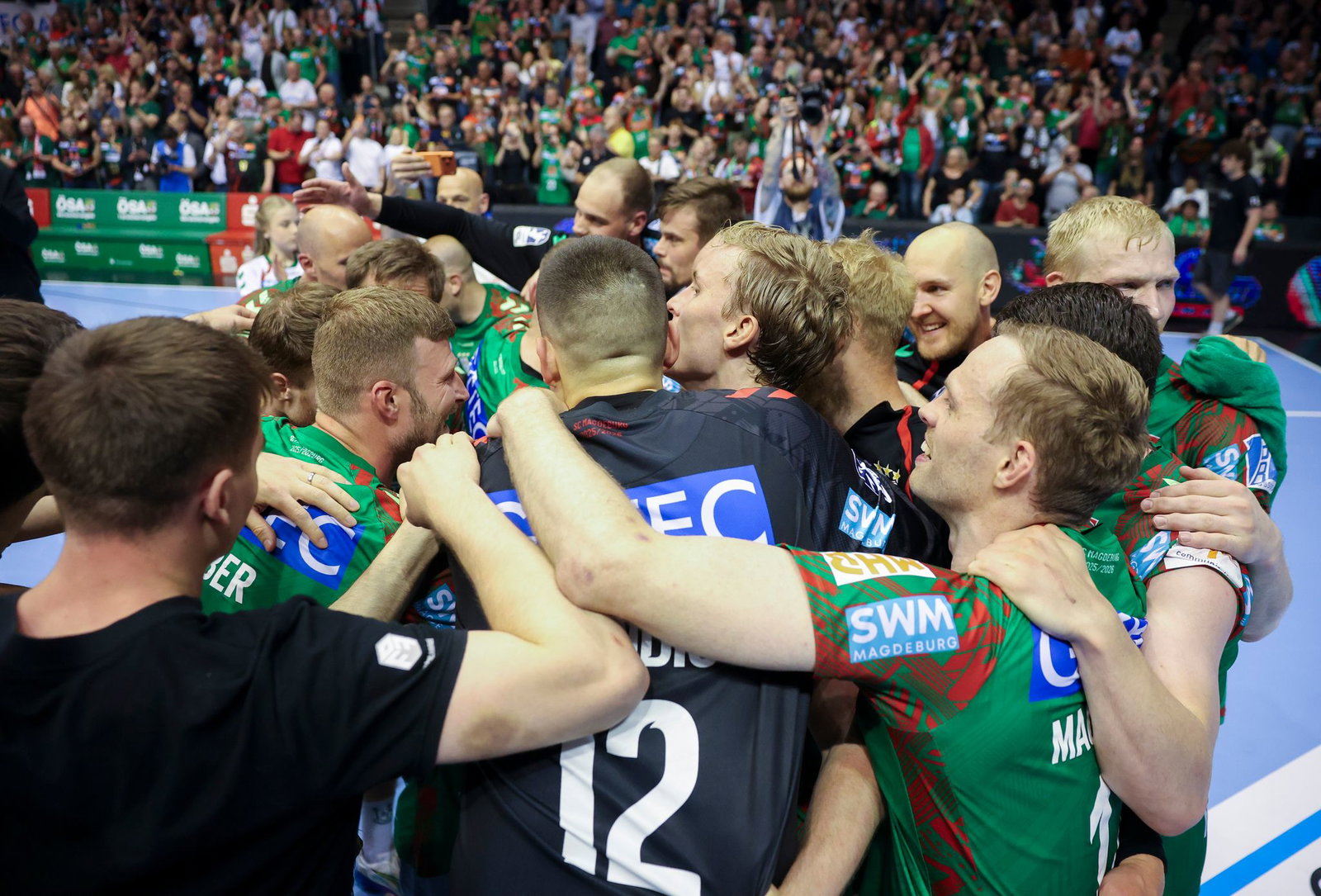 Der Magdeburger Jubel kannte nach dem Titelgewinn keine Grenzen. 