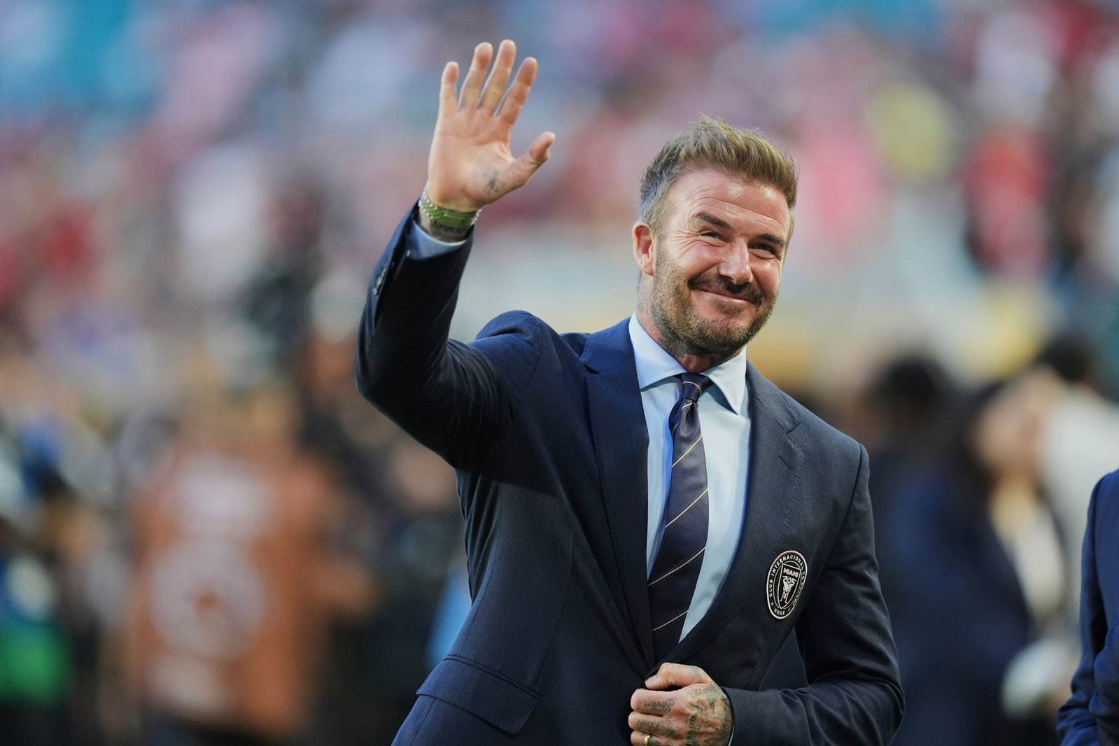 Im Club von David Beckham spielt Fußballweltmeister Lionel Messi. (Archivbild)