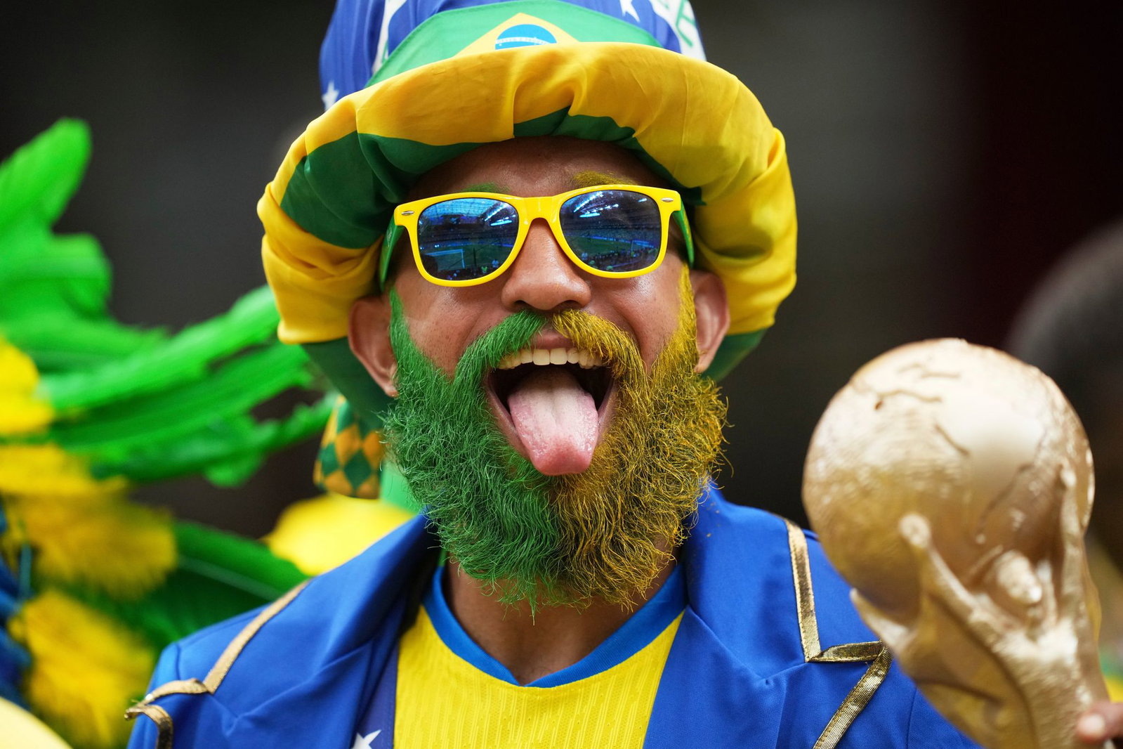 Die brasilianischen Fans waren in Houston deutlich in der Überzahl.