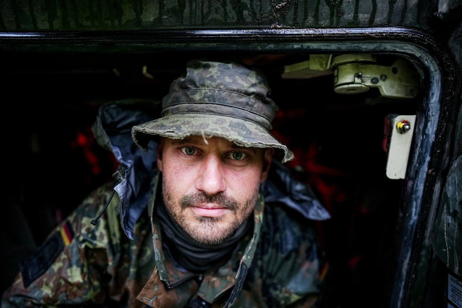 Zugführer Philip im Schützenpanzer Puma.