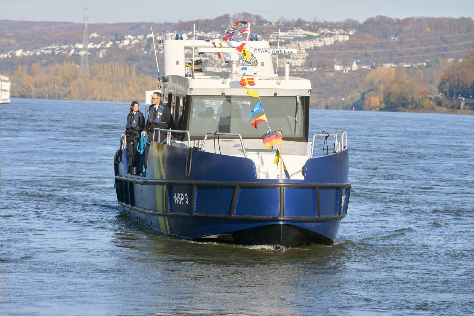 Die rheinland-pfälzische Wasserschutzpolizei kümmert sich auf dem Rhein um Sicherheit und Notfälle. (Symbolbild)