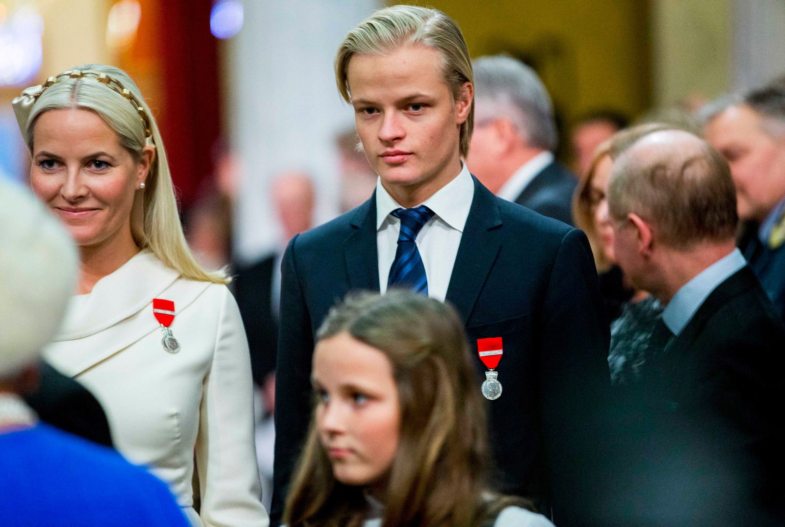 Ein Bild aus glücklicheren Zeiten: Mette-Marit (links) und ihr Sohn Marius. (Archivbild)