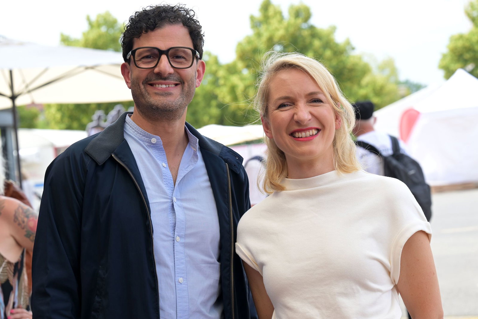 Luigi Pantisano und Ines Schwerdtner sind die neue Linken-Doppelspitze.