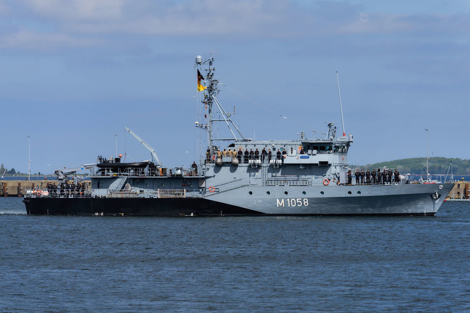 Das Minenjagdboot «Fulda» ist derzeit auf dem Weg in Richtung der Straße von Hormus. (Archivbild)