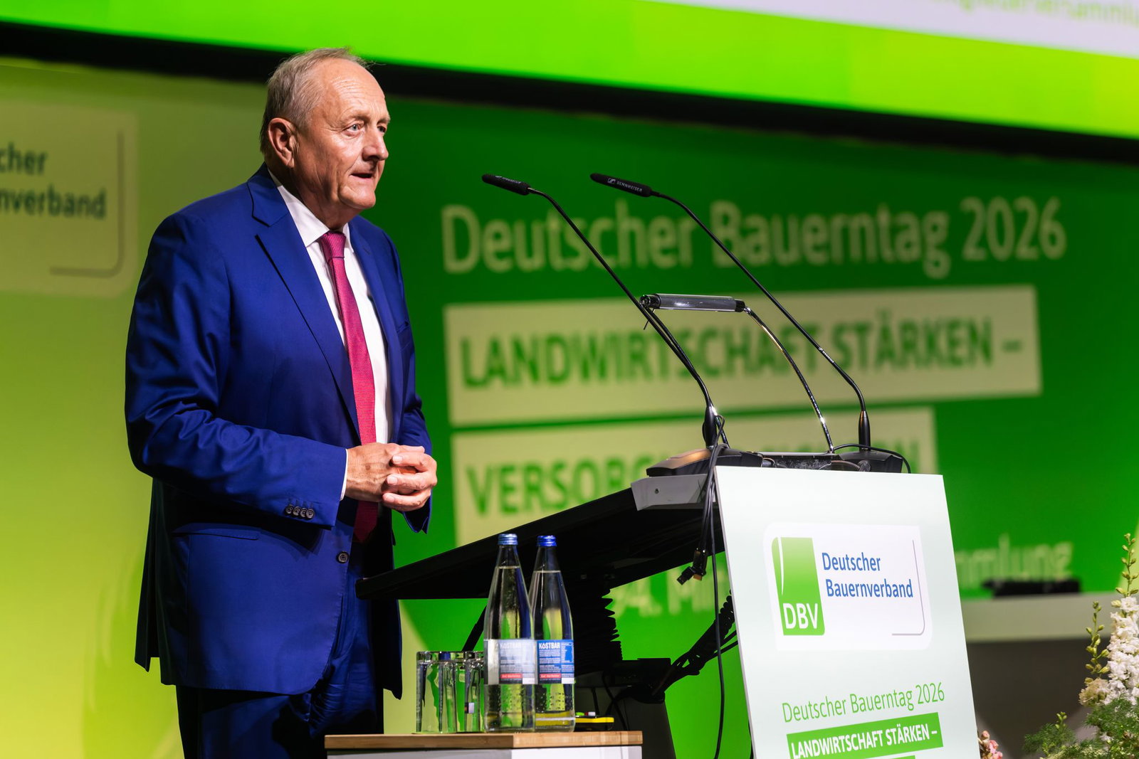 Bauernpräsident Joachim Rukwied warnt vor einem Aus für Minijobs. 