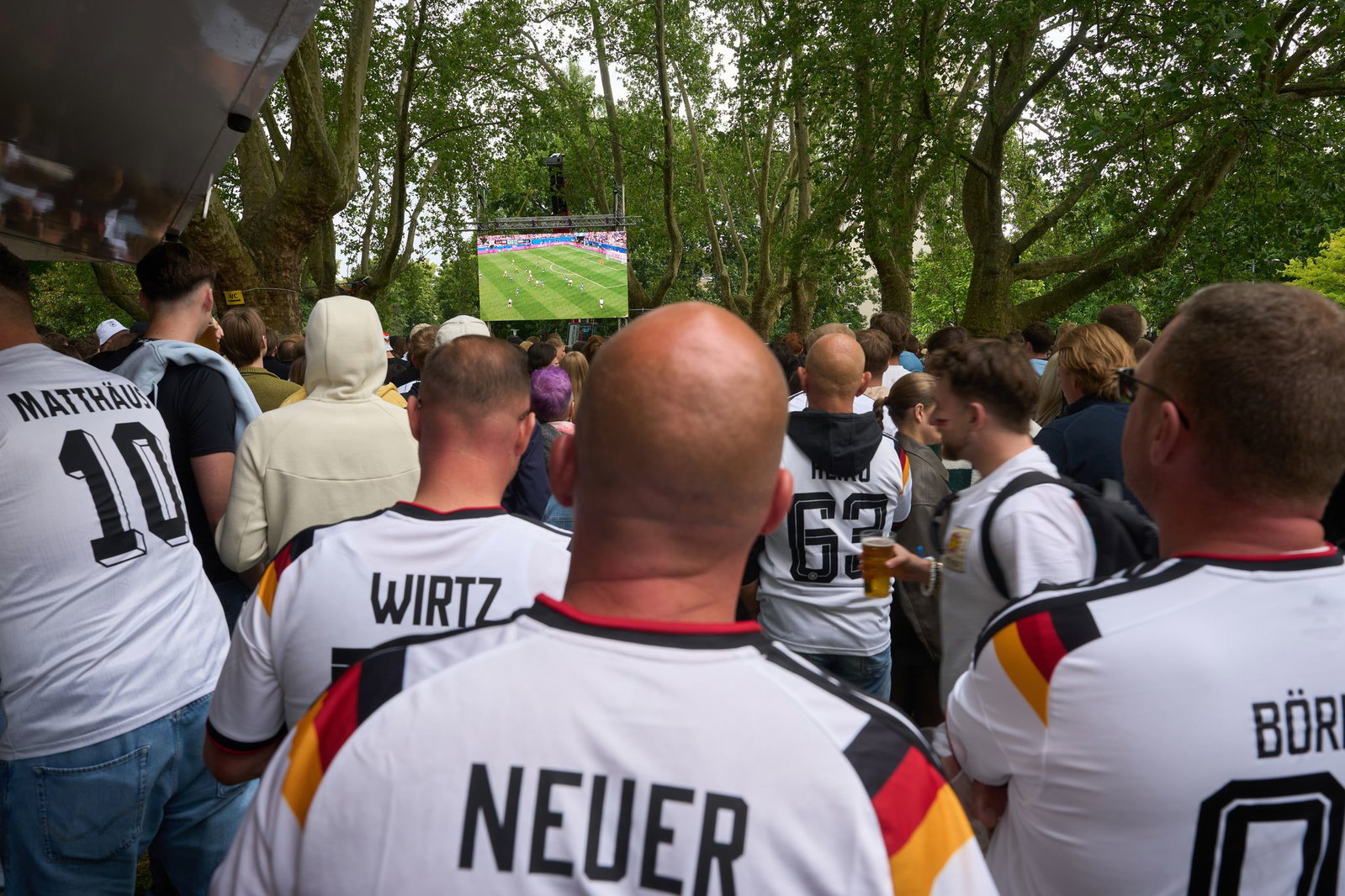Viele Fans verfolgten das Public Viewing am Deutschen Eck. 