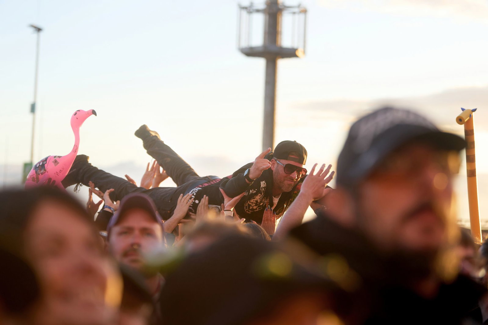 Das Wetter verschonte die Fans bei während der Konzerte am ersten Festivaltag. 