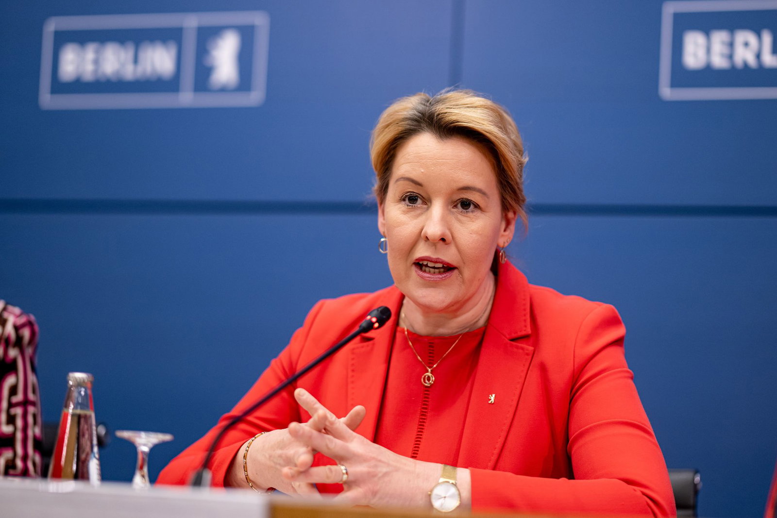 Berlins Wirtschaftssenatorin Franziska Giffey widerspricht der SPD-Co-Chefin Bärbel Bas. (Archivbild)