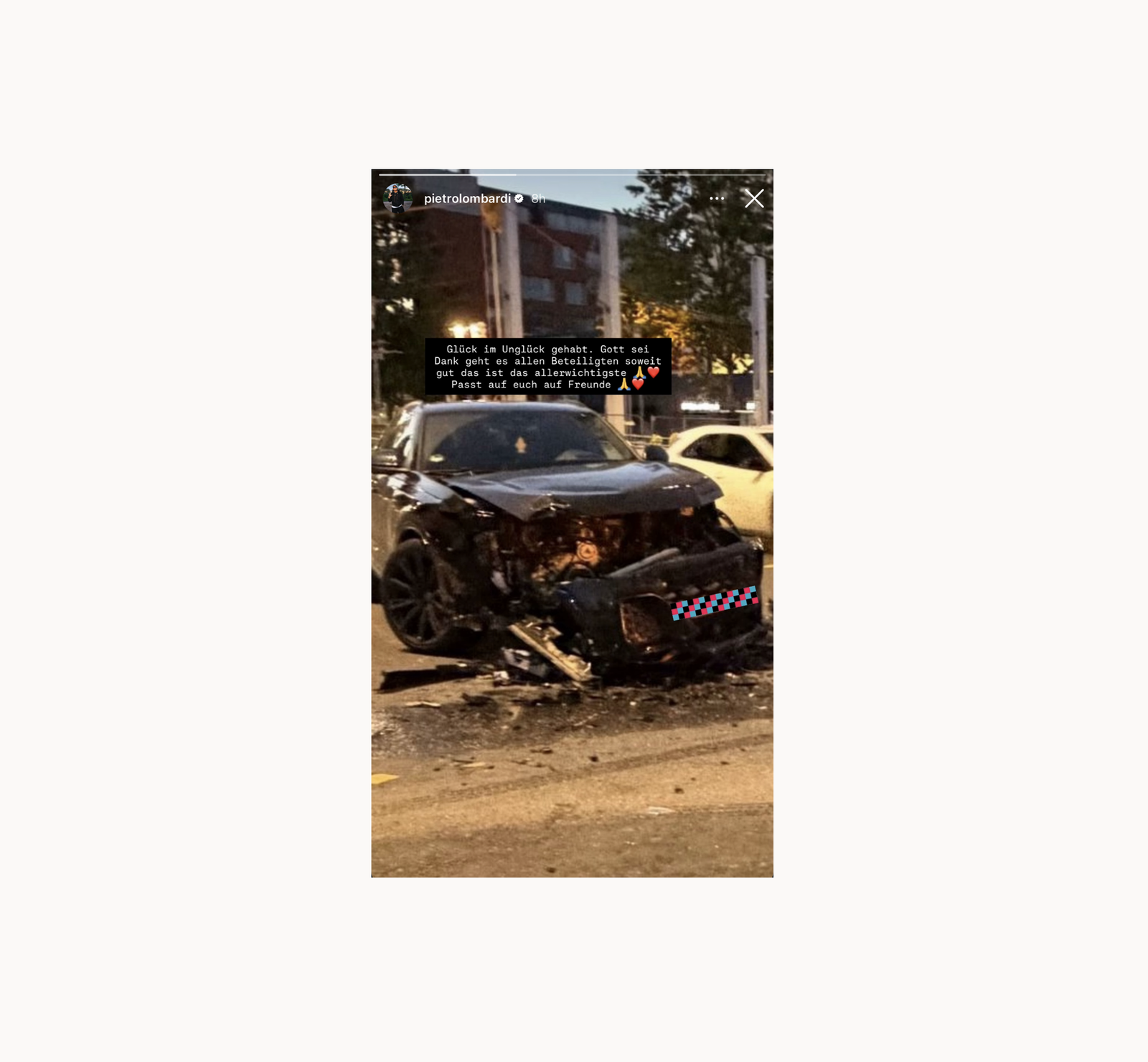 Pietro Lombardi - Crash Auto