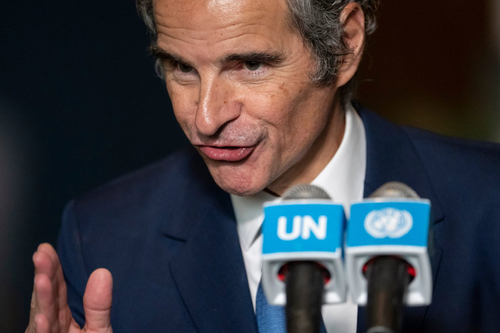 IAEA-Chef Grossi verwies auf die US-iranische Rahmenvereinbarung, wonach das Uran unter der IAEA-Aufsicht zumindest verdünnt werden soll. (Archivbild)