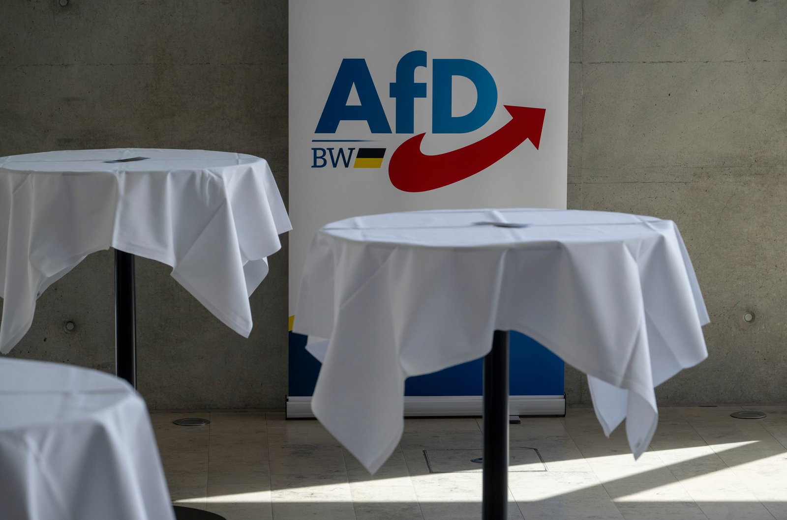 Die AfD-Delegierten zeigten sich nicht begeistert von der Geburtstagsüberraschung. 