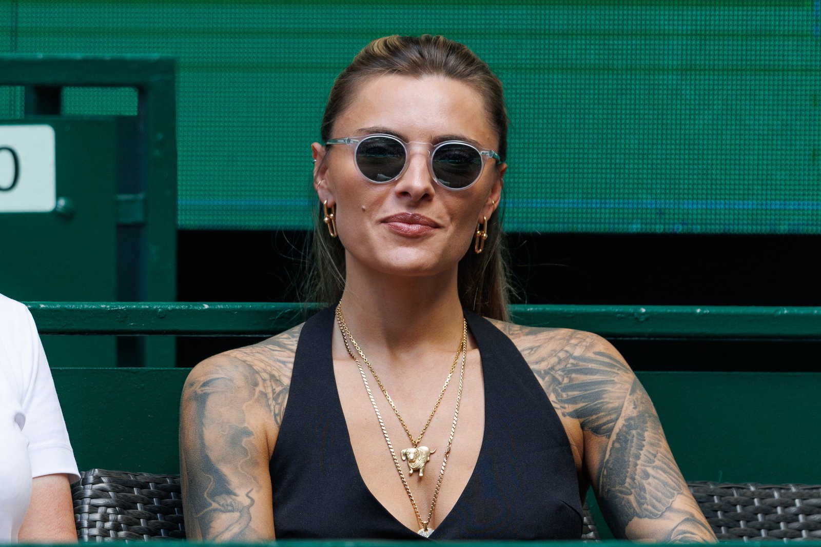 Unterstützte ihren Freund Alexander Zverev in Halle: Sophia Thomalla. 
