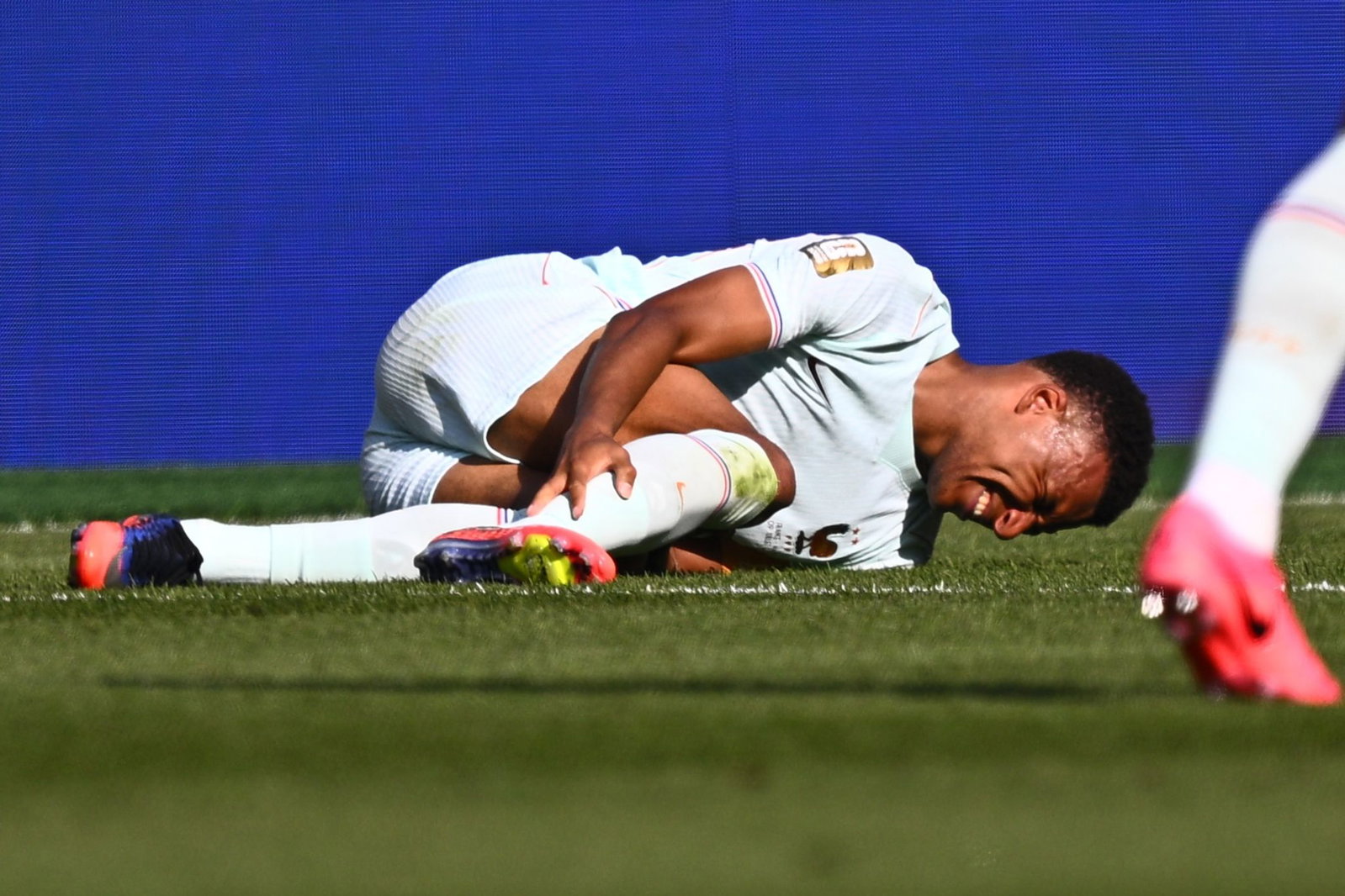 Tat sich weh gegen Marokko: Kylian Mbappé.