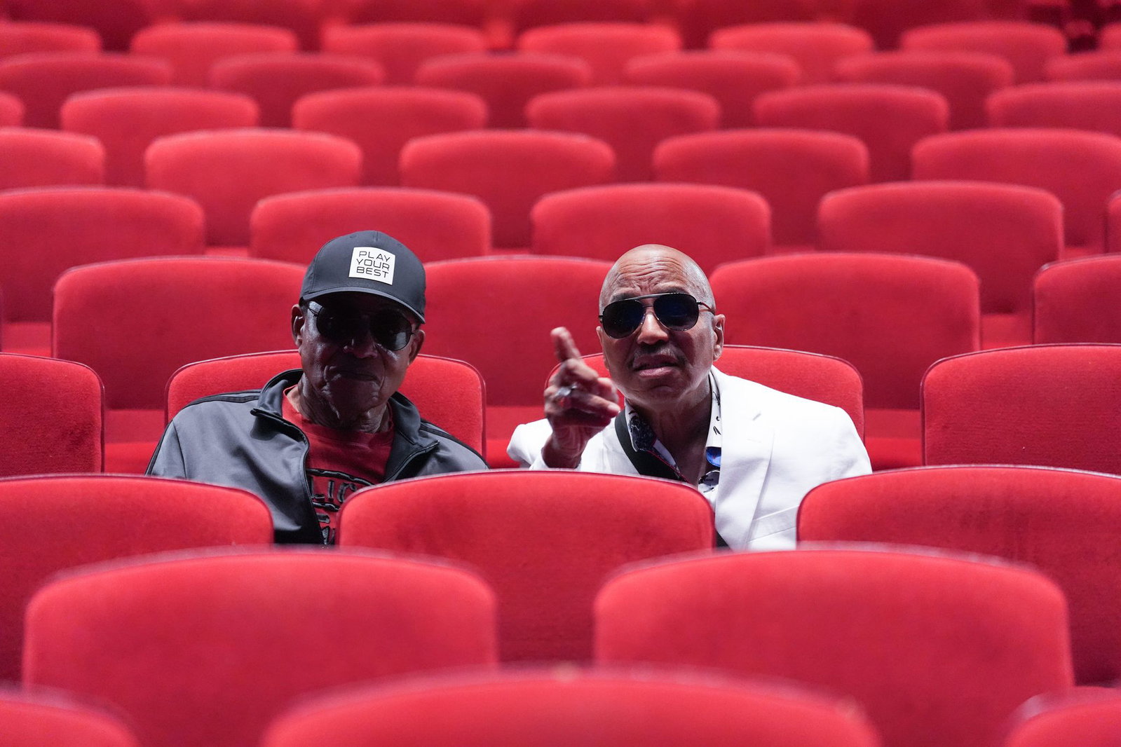 Marlon und Jackie waren sehr angetan vom Musical «MJ». 