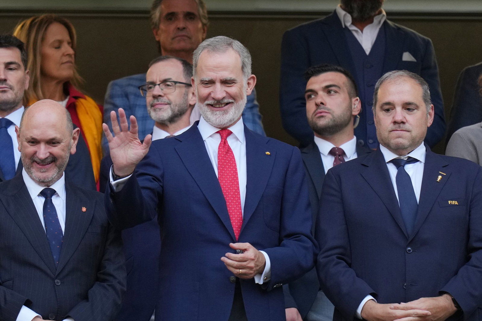 König Felipe VI. beglückwünschte das spanische Team.