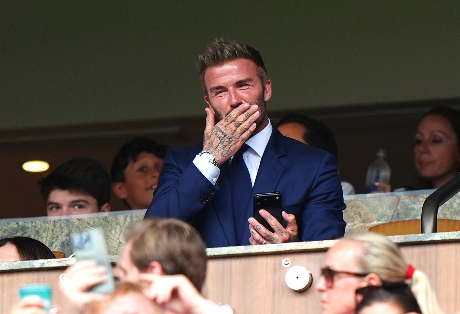 Sir David Beckham gehörte zu den Zuschauern in Miami.