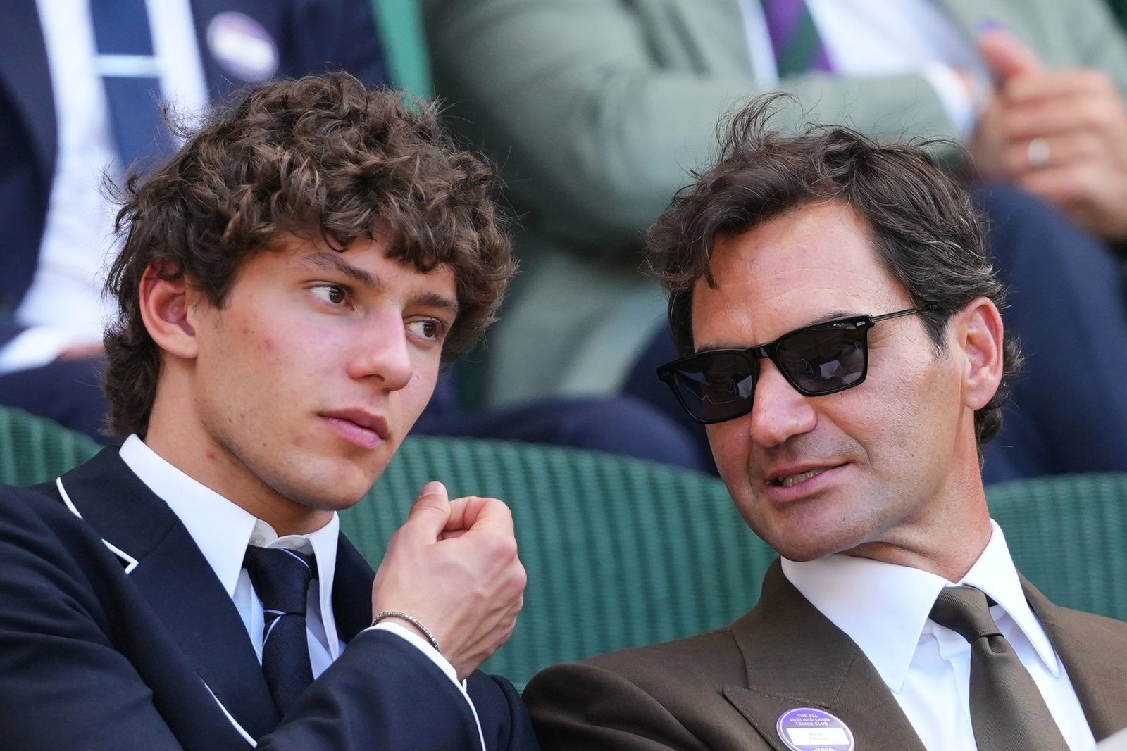 Antonelli unterhielt sich in Wimbledon angeregt mit Roger Federer. (Archivbild)