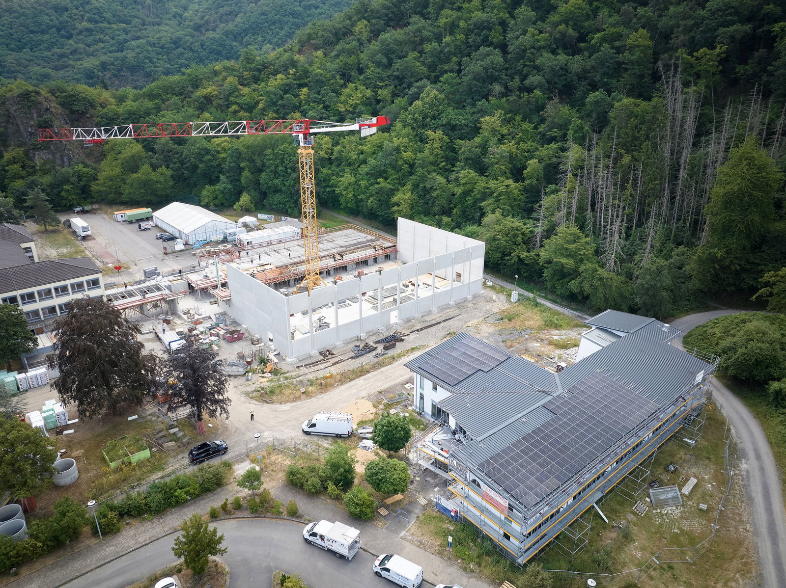 Die Grundschule in Altenburg nimmt Form an.