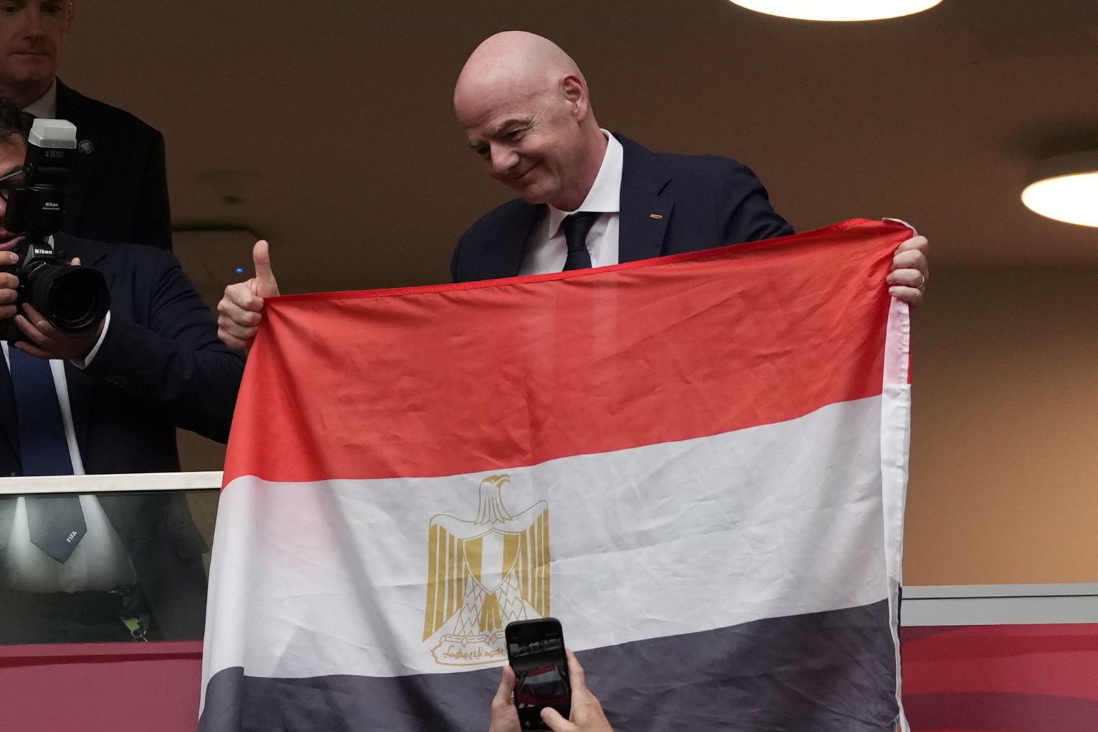 Infantino war im Stadion von Vancouver live vor Ort.