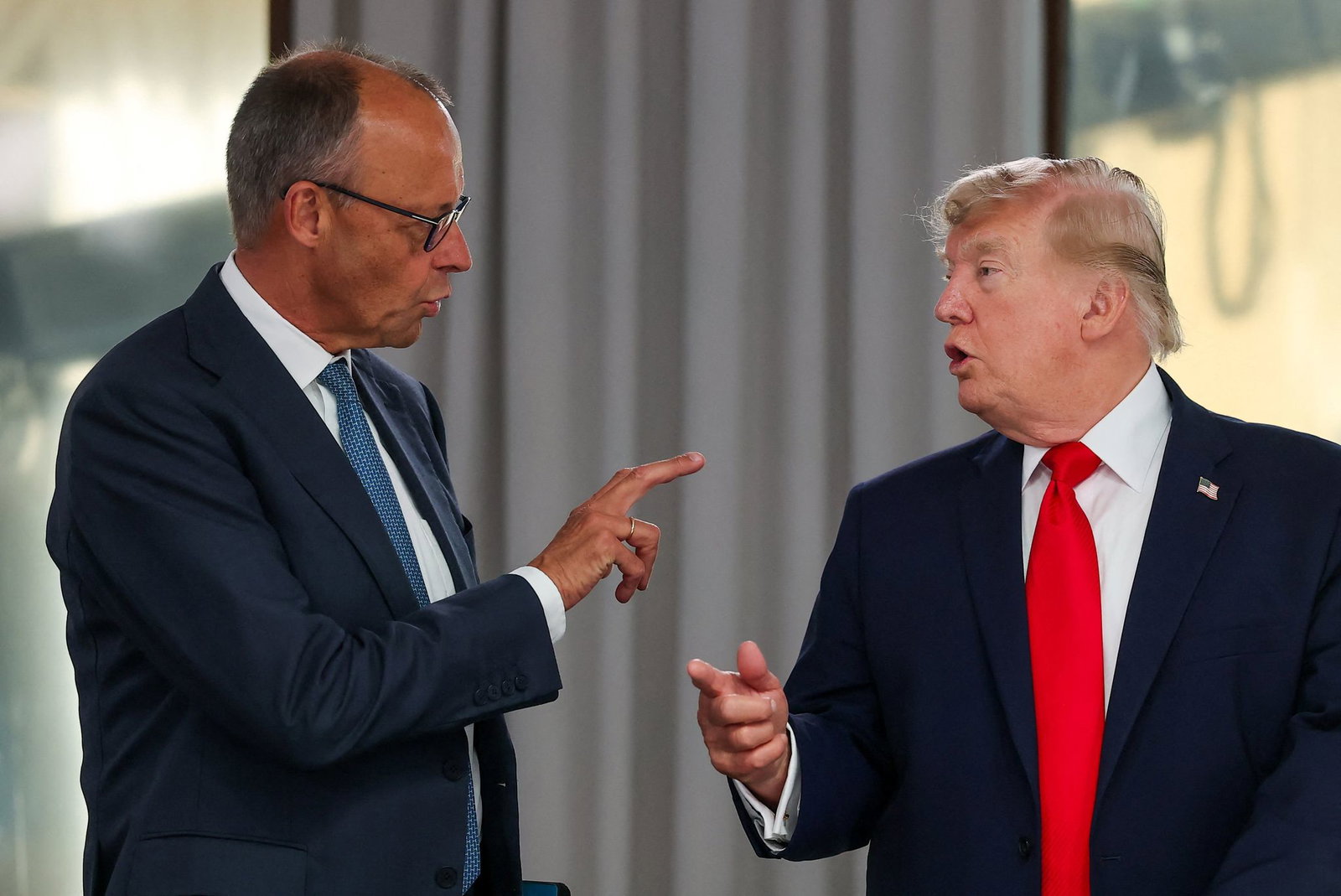 Trump warf Deutschland jüngst wieder zu niedrige Verteidigungsausgaben vor: Kanzler Merz erwiderte, Deutschland verdoppele gerade seinen Verteidigungsetat innerhalb vier Jahren. (Archivbild)