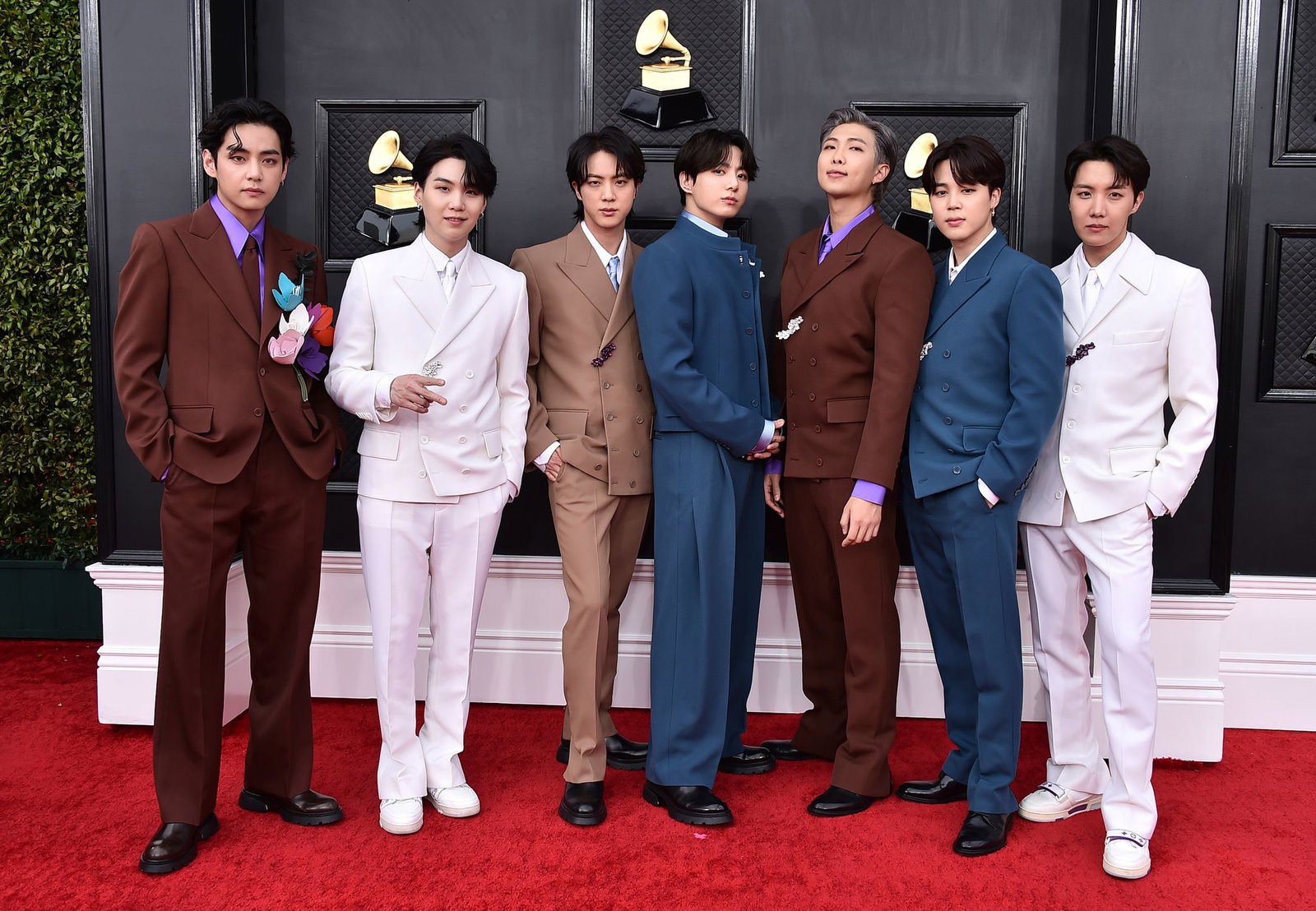 Erfolg vor der Wehrdienstpause: Die Band BTS kommt zu den 64th Annual Grammy Awards im Jahr 2022. (Archivfoto)