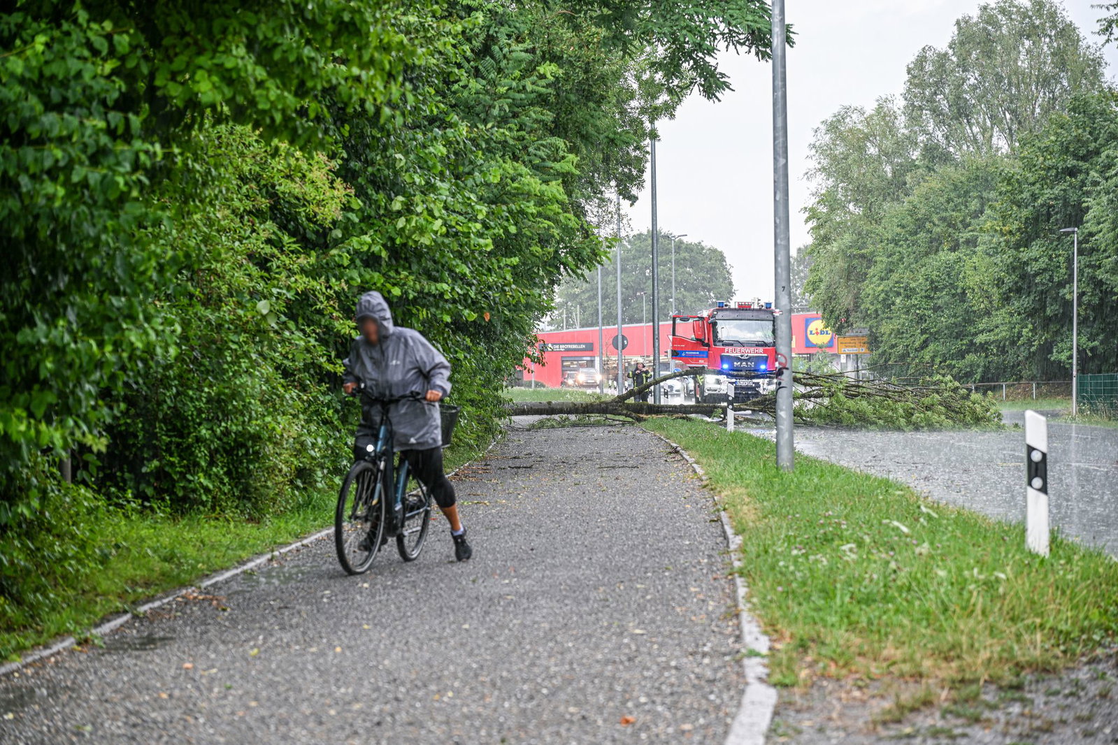 Das Unwetter zog über mehrere Regionen im Südwesten.