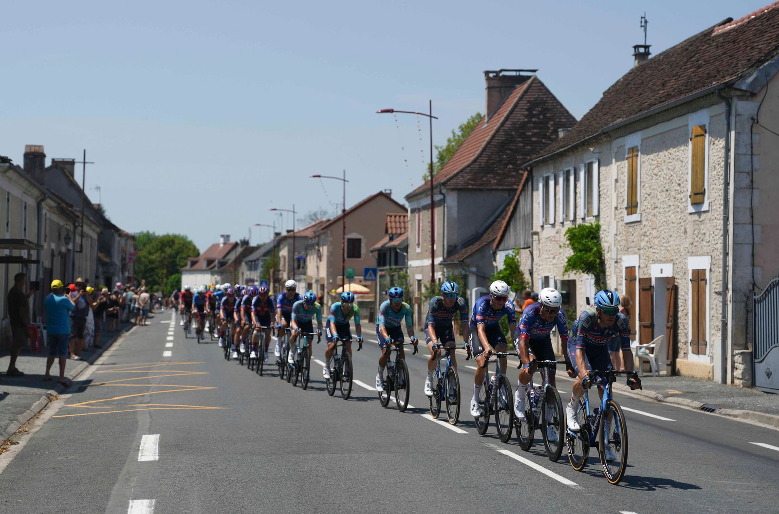 Die Radprofis bei der Tour de France. 
