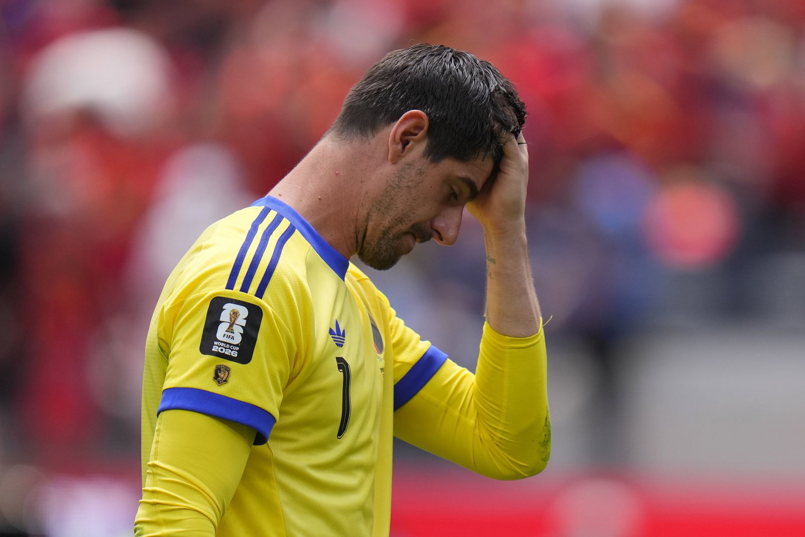 Tief enttäuscht: Für Thibaut Courtois und Belgien ist die WM vorbei.