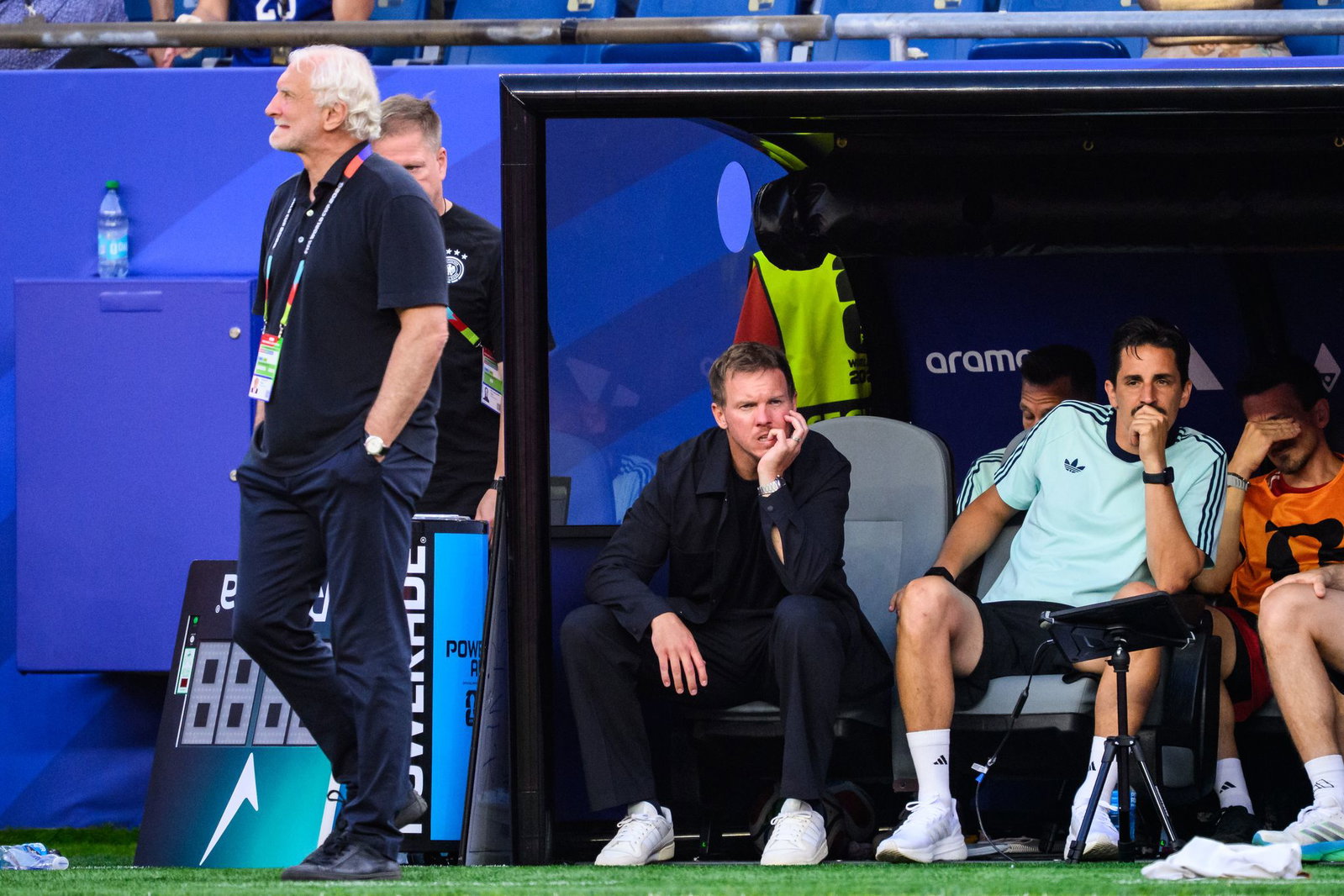 Rudi Völler und Julian Nagelsmann sind fassungslos nach dem WM-Aus.