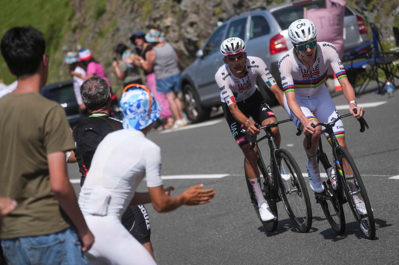Am Tourmalet attackierte der Slowene.