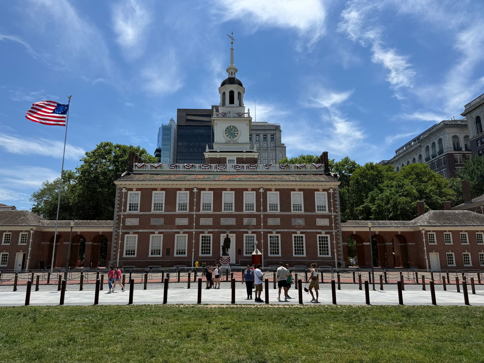 Die Unabhängigkeitserklärung wurde in der Independence Hall in Philadelphia unterzeichnet. 