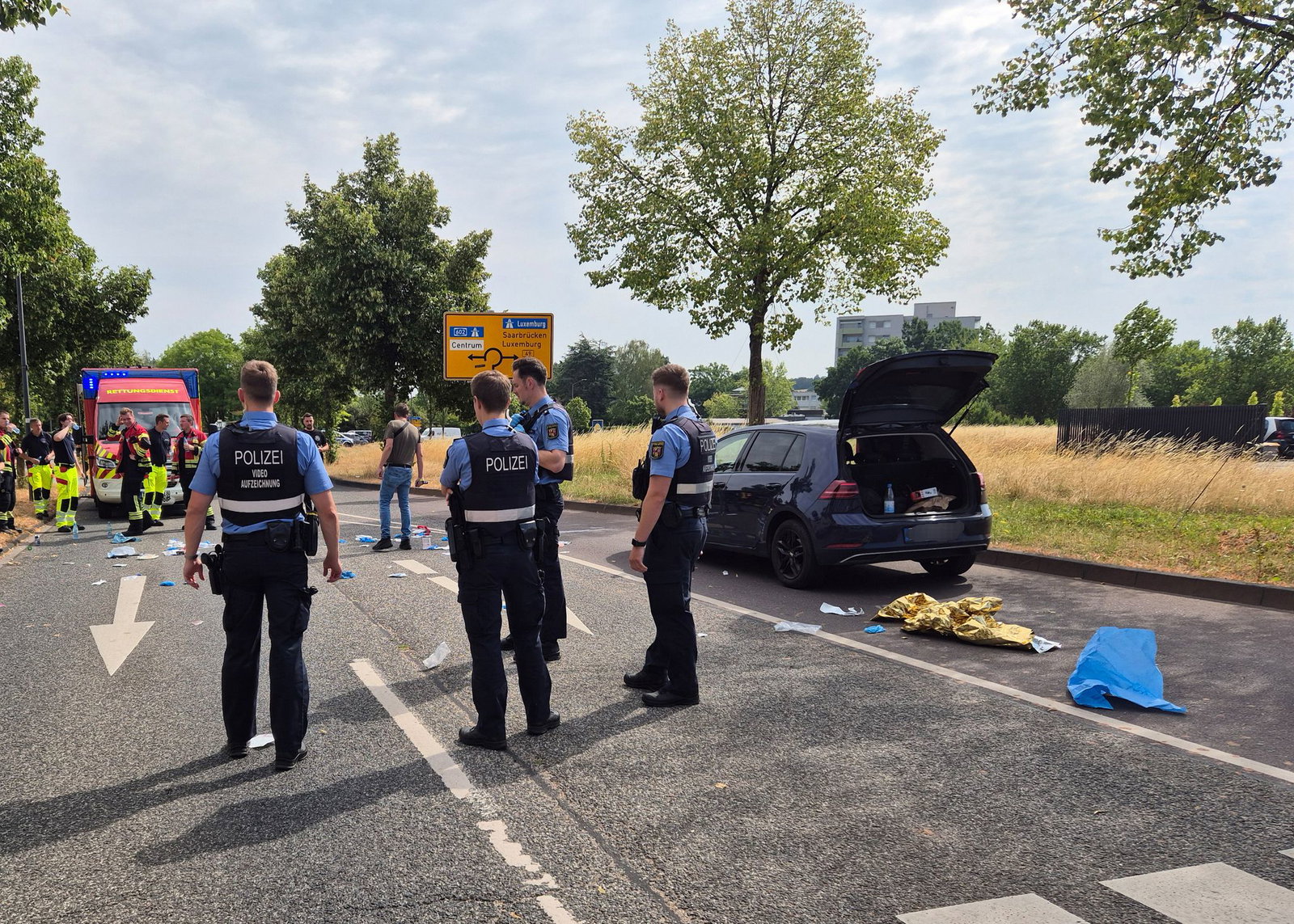 Der Tatverdächtige wurde nach kurzer Fahndung festgenommen. 