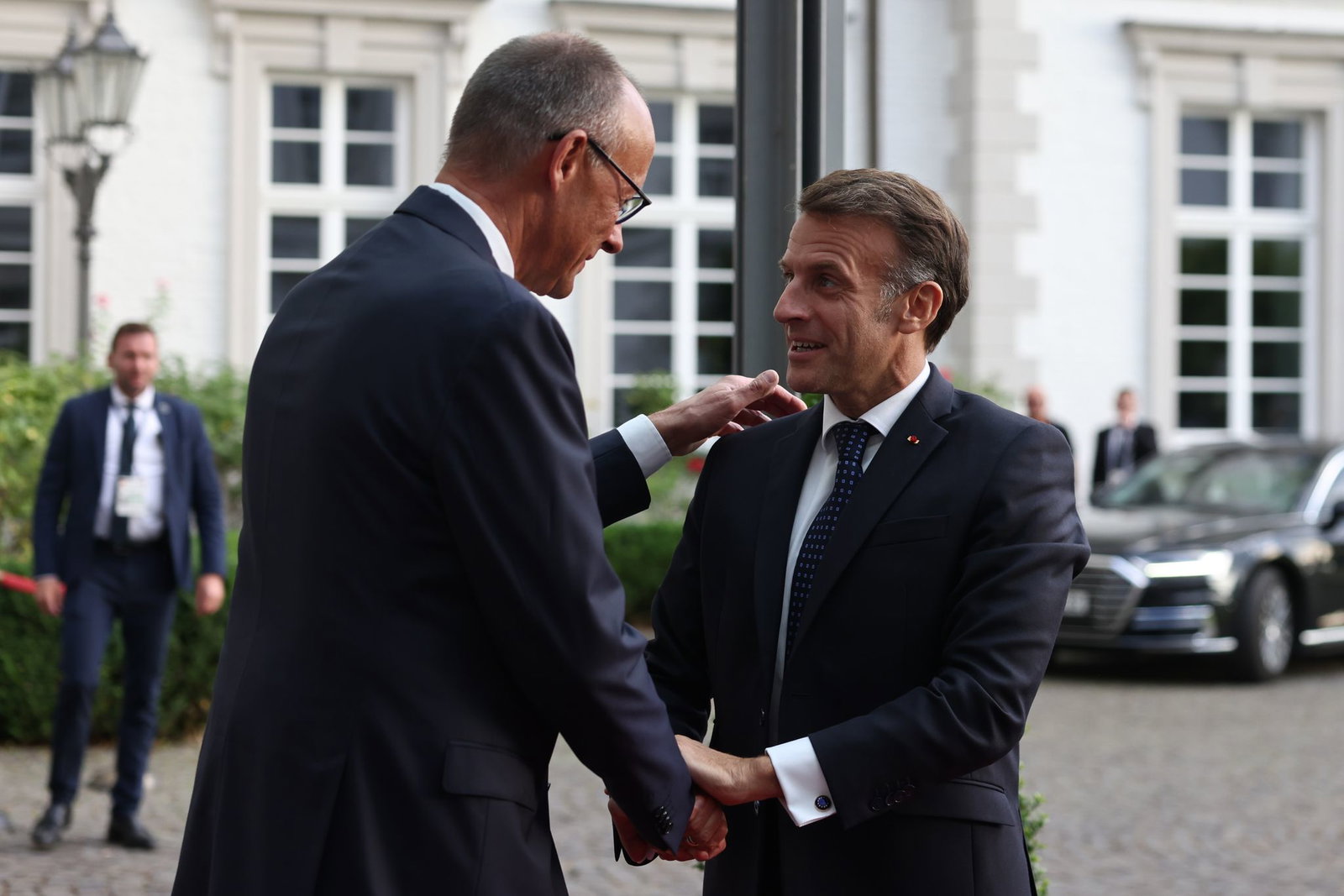 Merz und Macron haben am Abend das Regierungstreffen vorbereitet.