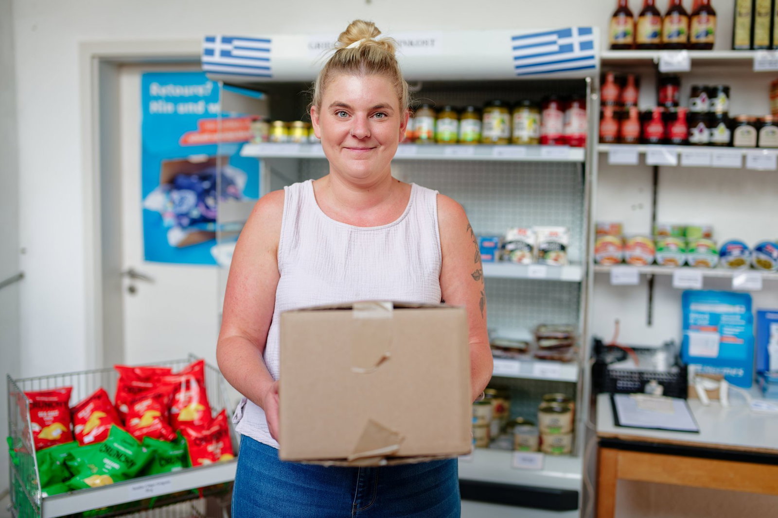 Nachbarin Linda Schäfer kommt regelmäßig in Langes Paketshop.