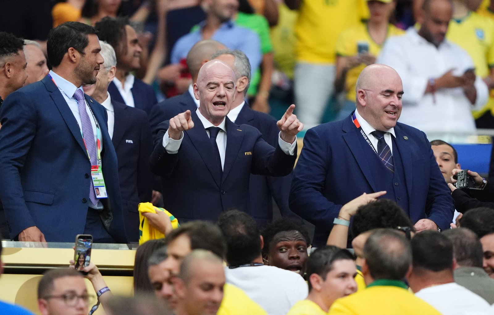 Infantino zelebriert seine Besuche bei den WM-Spielen. (Archivibild)