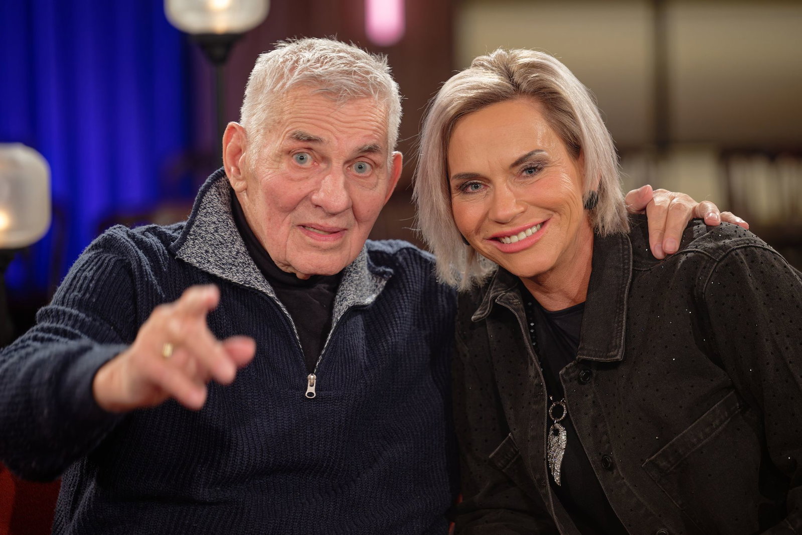 Ende vergangenen Jahres saßen Heinz Hoenig und Annika Kärsten-Hoenig in einem Fernsehstudio. (Archivbild)