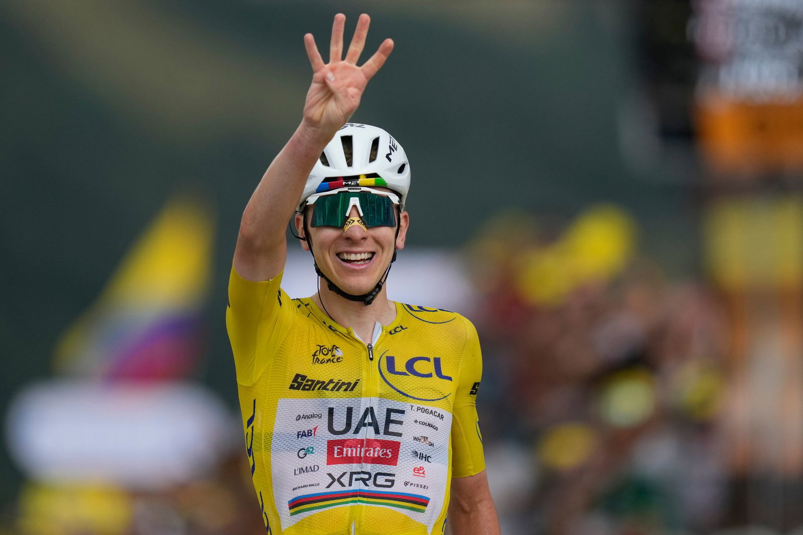 Tadej Pogacar gewinnt bereits seine vierte Etappe bei der Tour 2026.