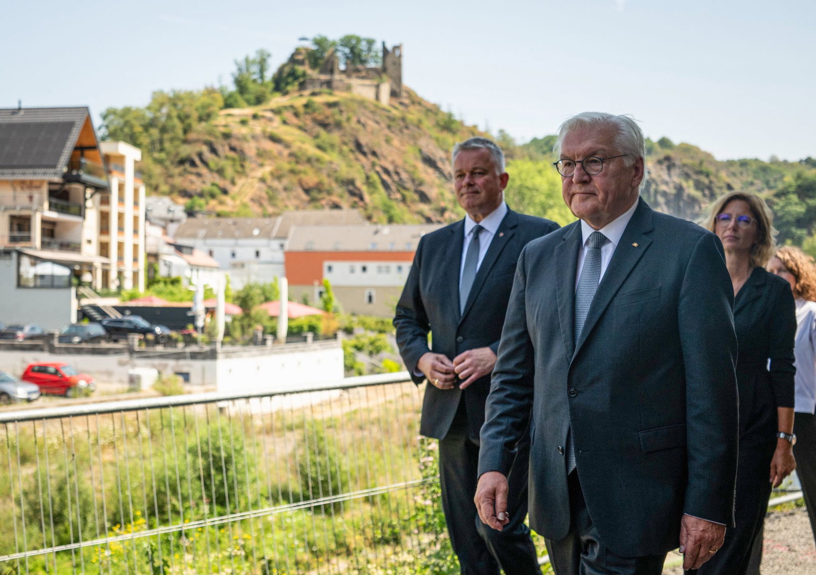 Steinmeier würdigt die Solidarität im und für das Ahrtal. 