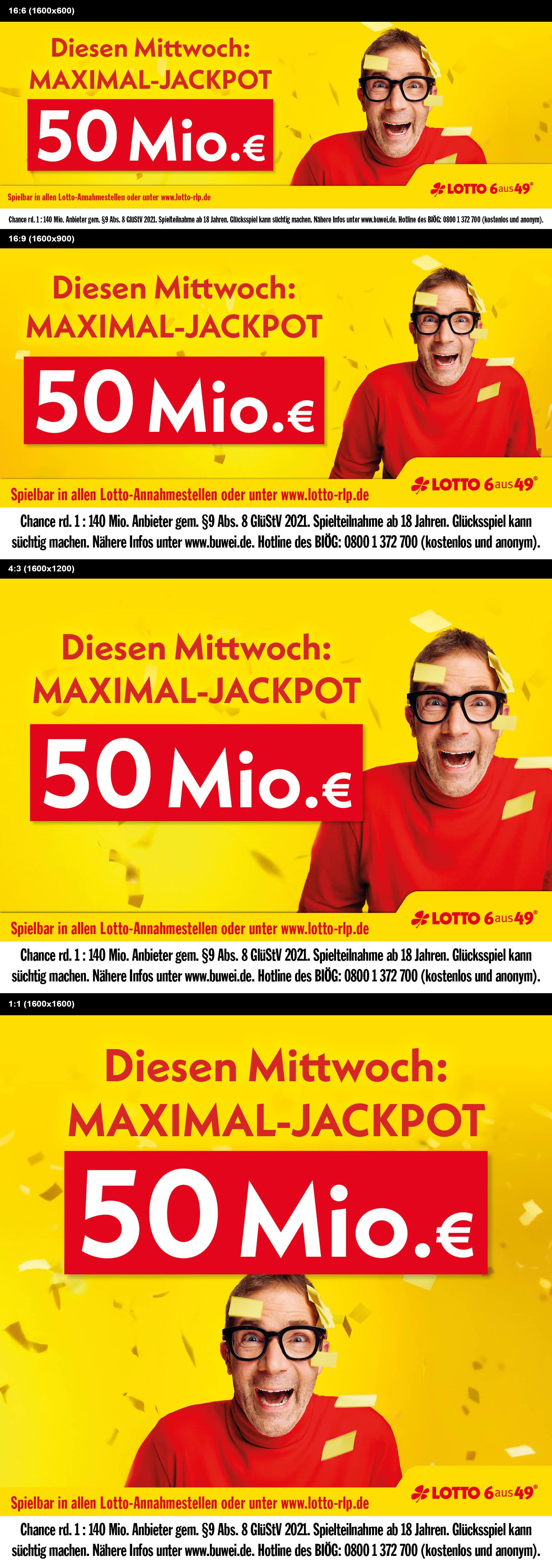 Lotto 6 aus 49 50 Millionen am Mittwoch
