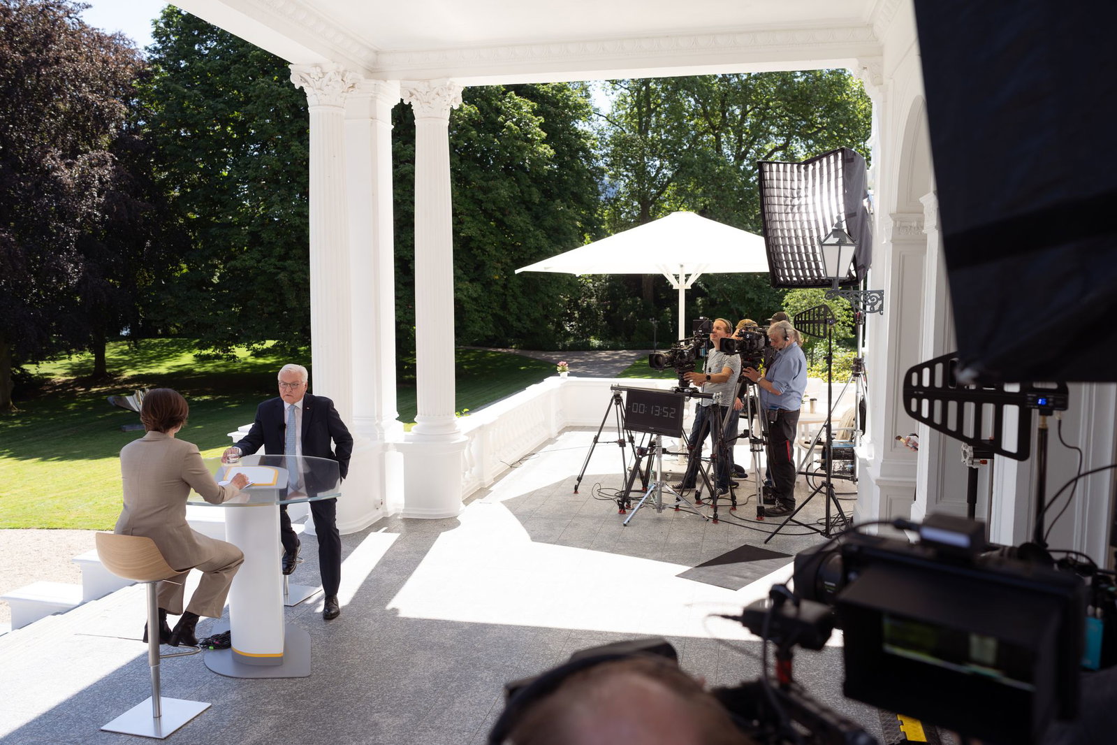 Bundespräsident Frank-Walter Steinmeier im ZDF-Sommerinterview