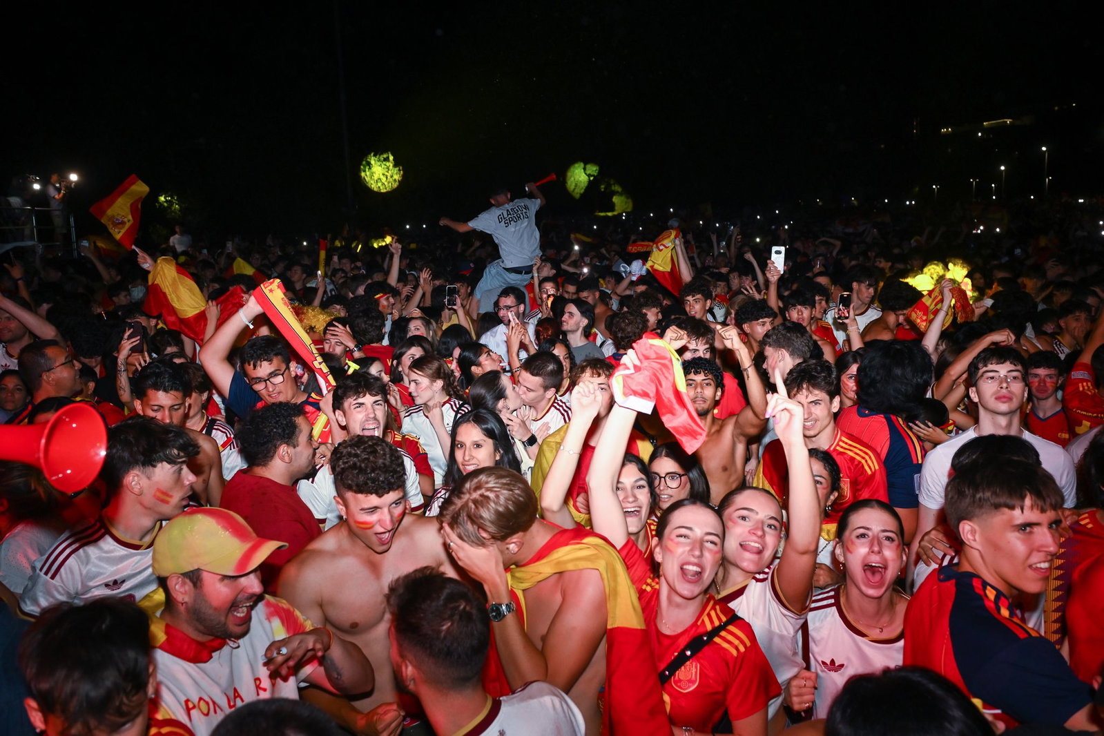 In Madrid wurde kräftig gefeiert.