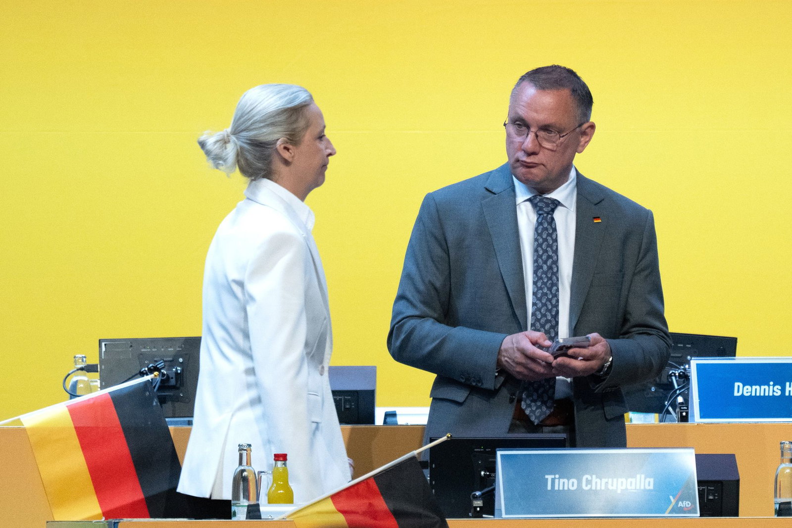 Für Alice Weidel lief die Wiederwahl zur Bundesvorsitzenden etwas besser als für den Co-Vorsitzenden, Tino Chrupalla.