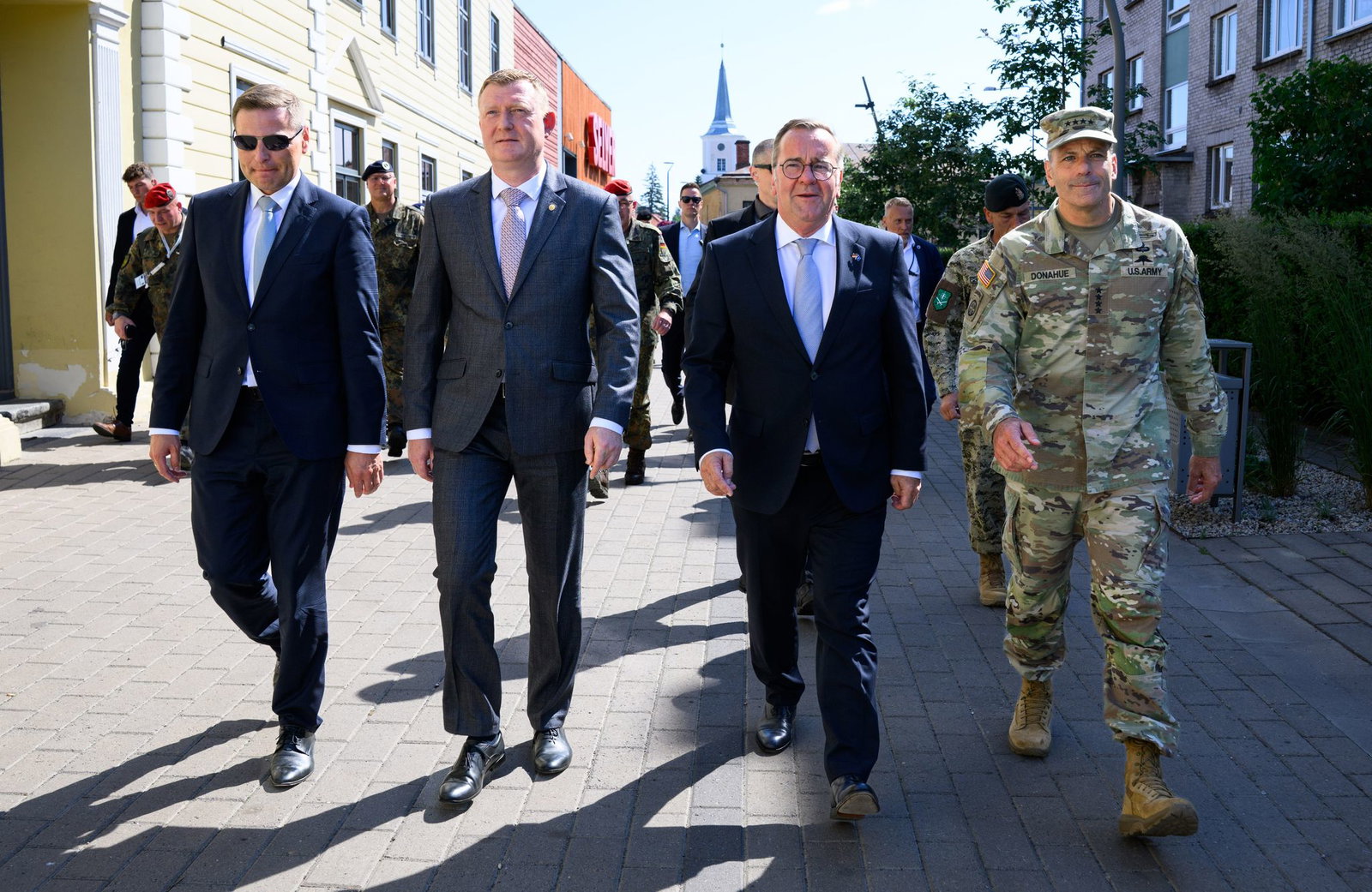 Pistorius mit Amtskollegen in Valga.