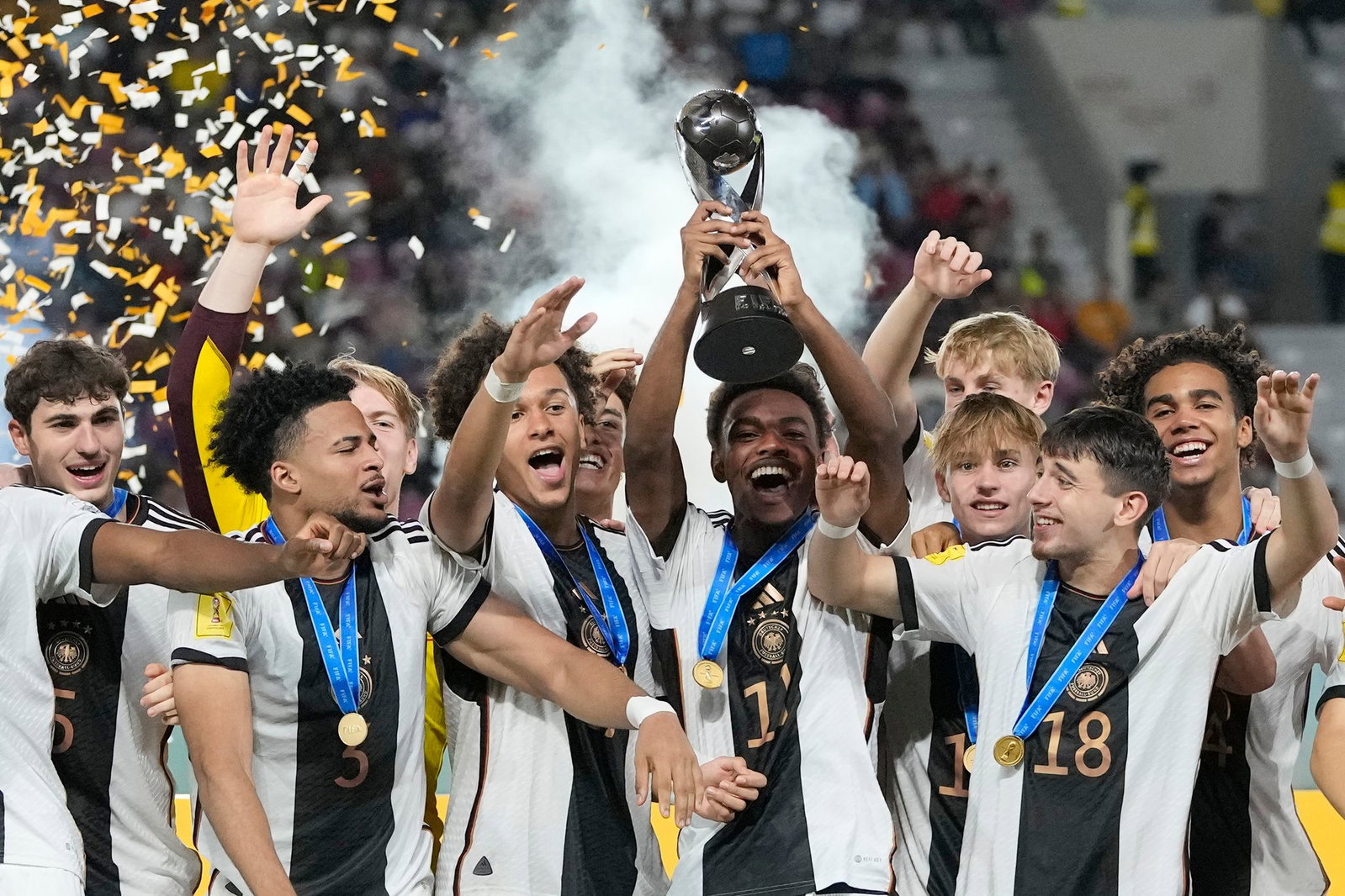 Talente sind da: Die deutsche U17 wurde 2023 Welt- und Europameister. (Archivbild)