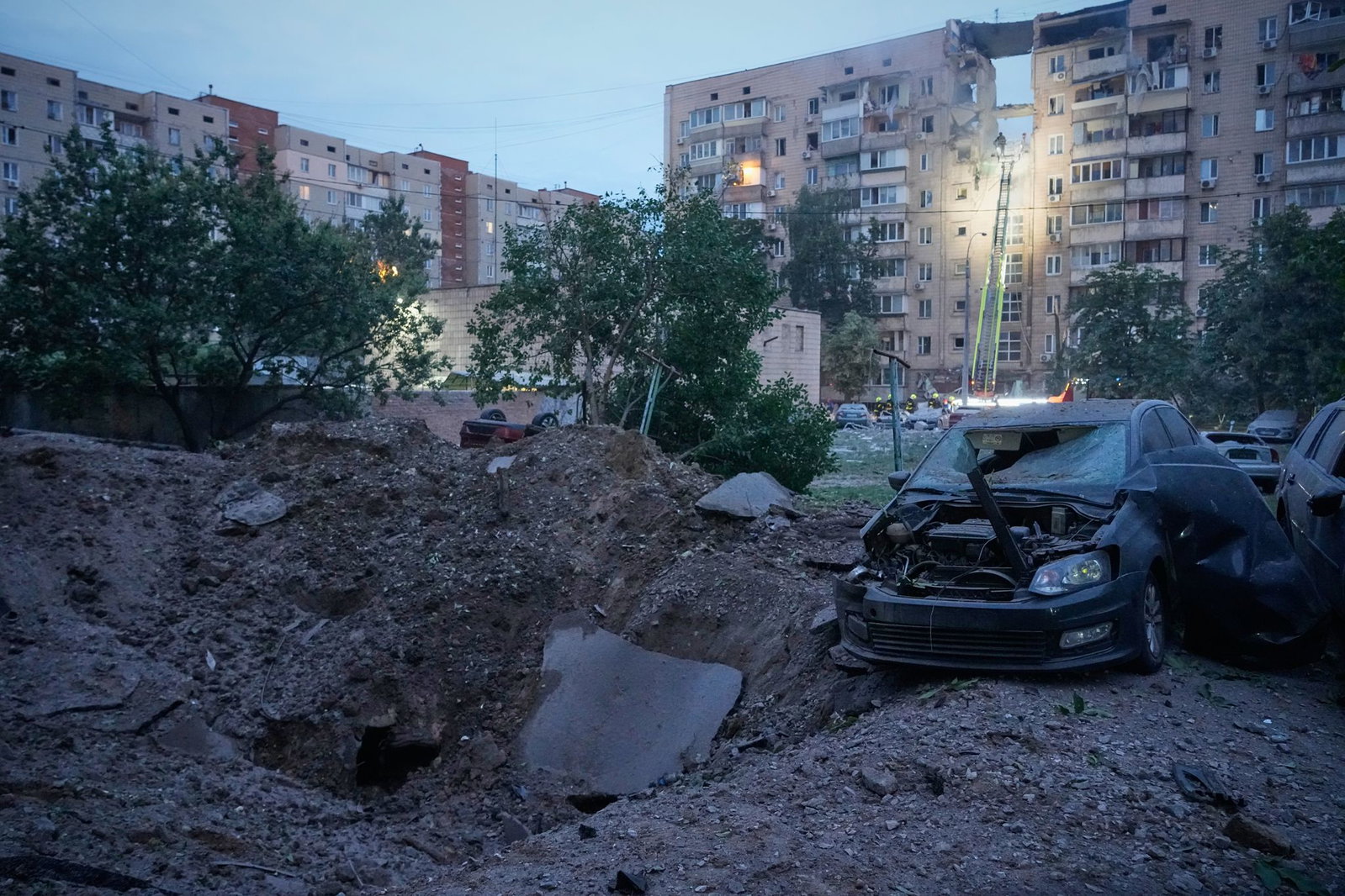 Aus mehreren Stadtteilen wurden heftige Einschläge gemeldet.
