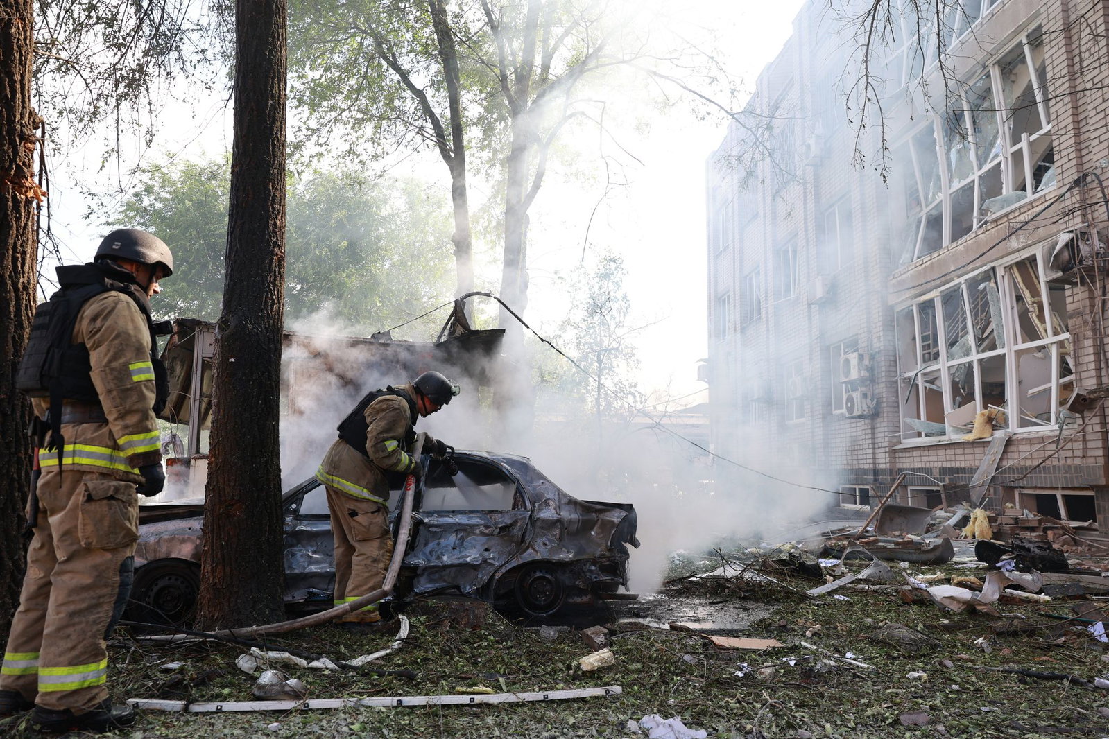 Saporischschja ist eine der am häufigsten von russischen Truppen attackierten Städte in der Ukraine. 